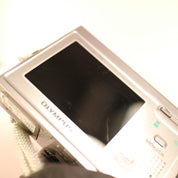 Olympus Digital Camera AZ-1 3.2MP Silver Tested With Battery and Charger