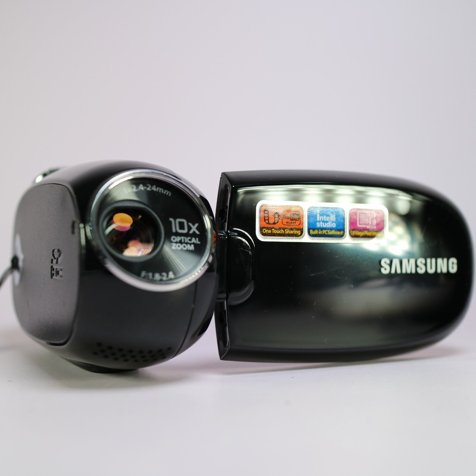 Samsung SMX-C20BP Handheld Camcorder Black Tested Full Working Set