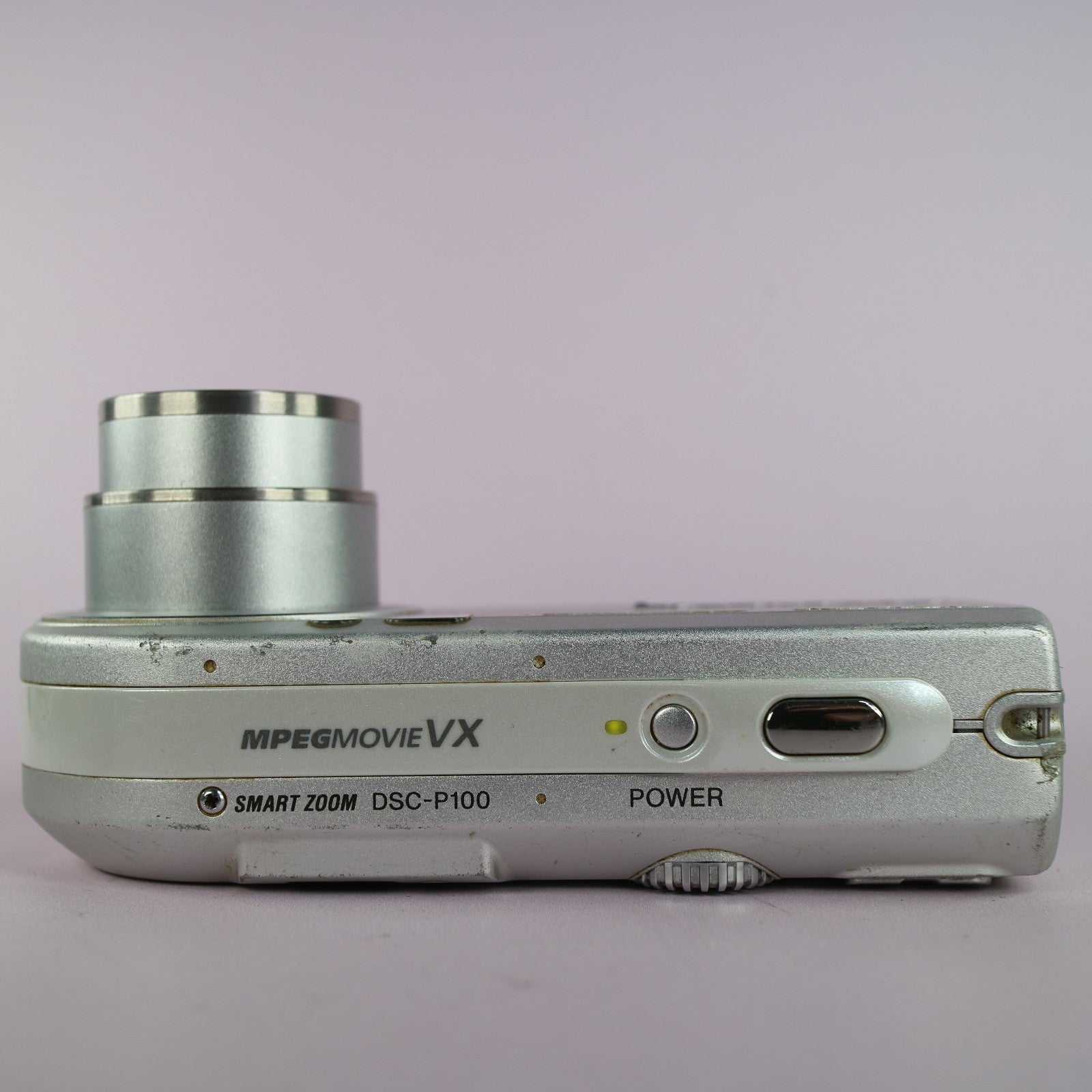 Sony Cybershot DSC-P100 5.1 MP Compact Digital Camera Silver Tested