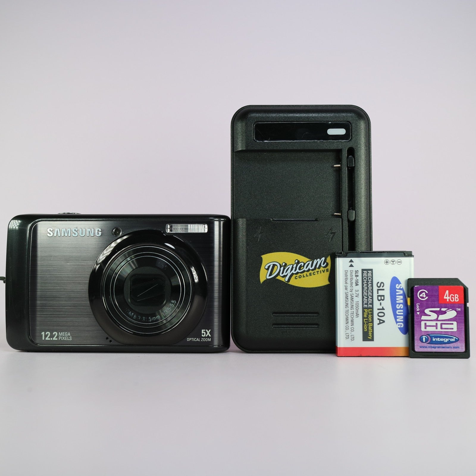 Samsung Digital Camera PL55 12.2MP Black Tested Full Working Set
