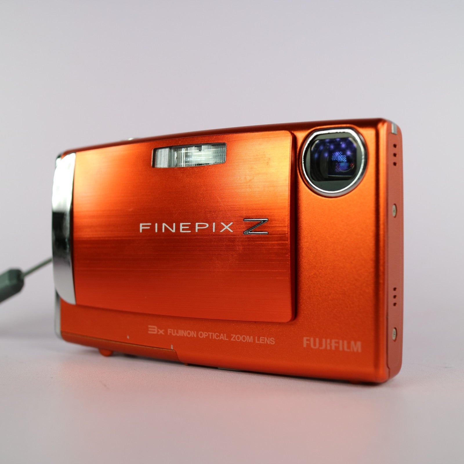 Fujifilm Digital Camera FinePix Z10fd 7.2MP Orange Tested Full Working Set