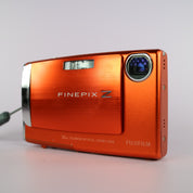 Fujifilm Digital Camera FinePix Z10fd 7.2MP Orange Tested Full Working Set