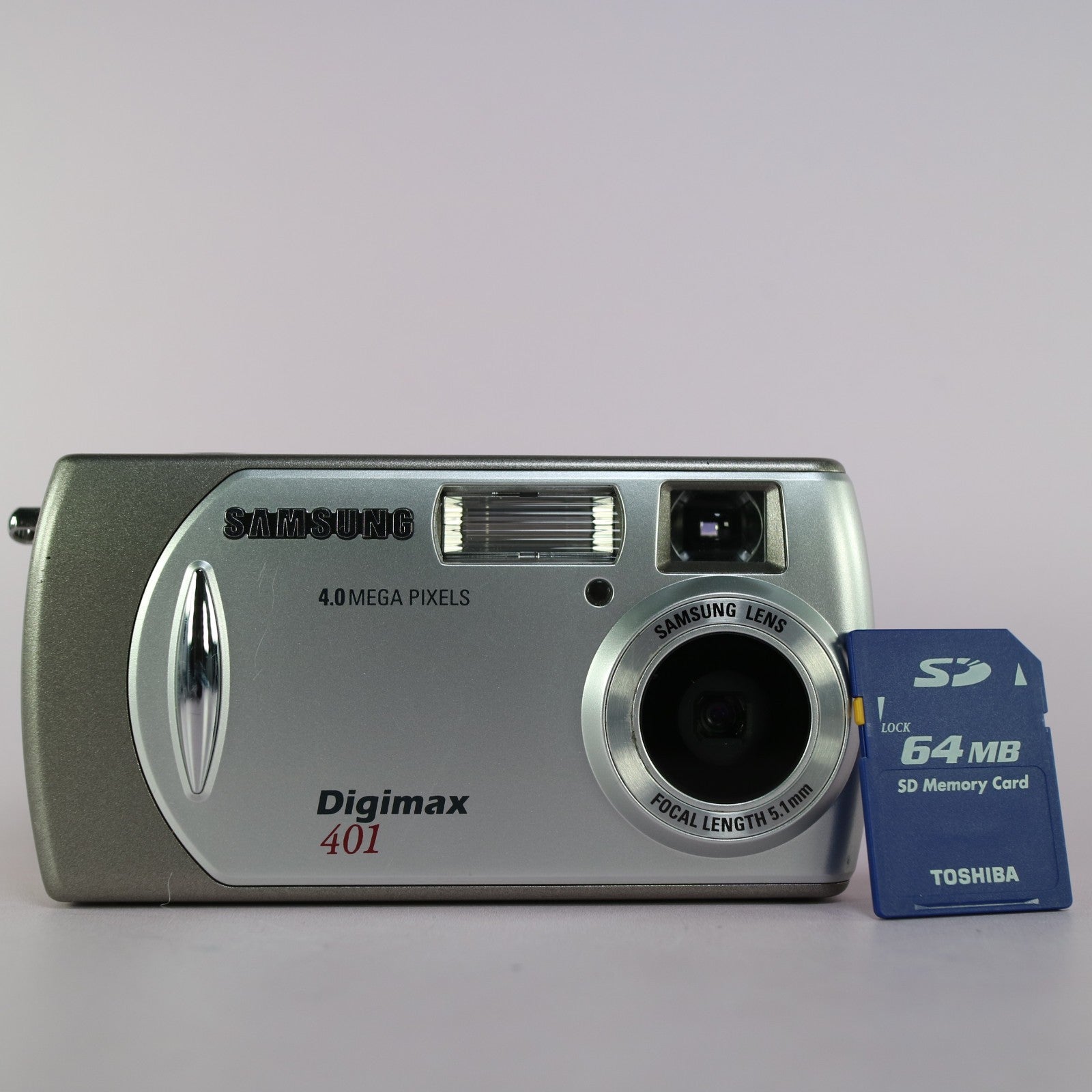 Samsung Digital Camera Digimax 401 4.0MP Silver Tested