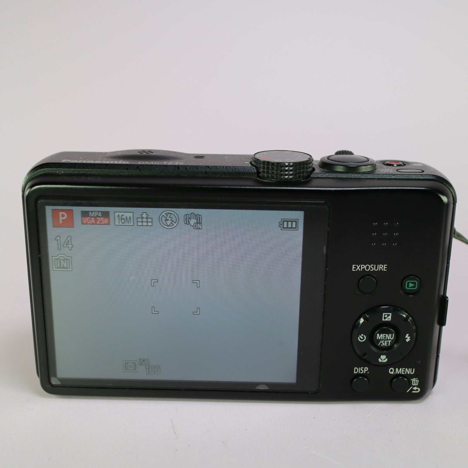 Panasonic Digital Camera Lumix DMC-TZ35 16.1MP Black Tested Full Working Set