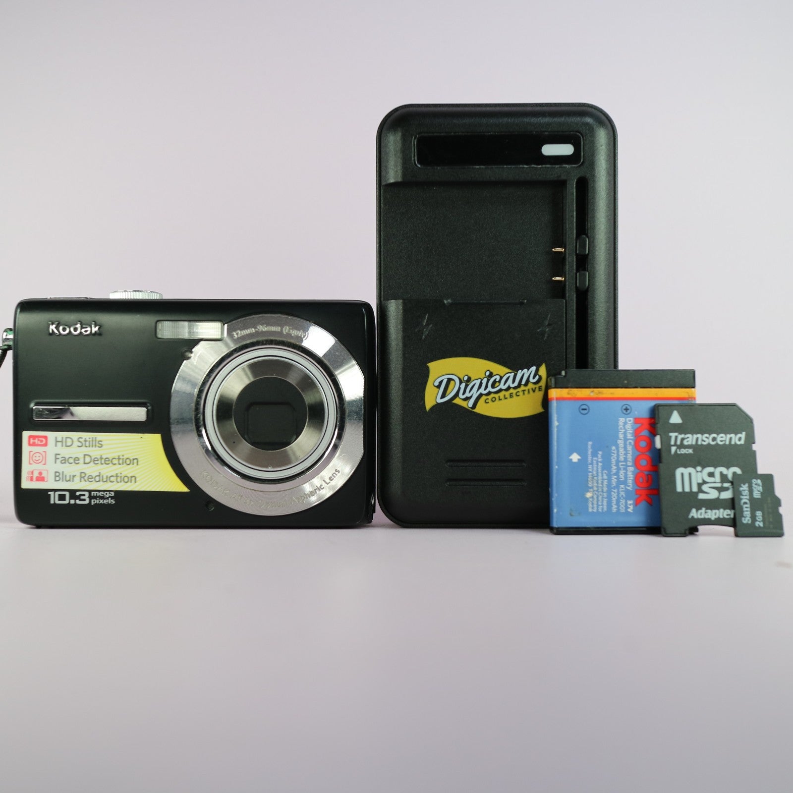 Kodak Digital Camera EasyShare MD1063 10.3MP Black Tested Full Working Set