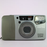 Pentax Espio 115M 35mm Film Point and Shoot Camera Silver Tested