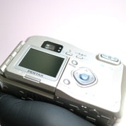 Pentax Digital Camera Optio 330GS 3.2MP Silver Flip Screen Tested