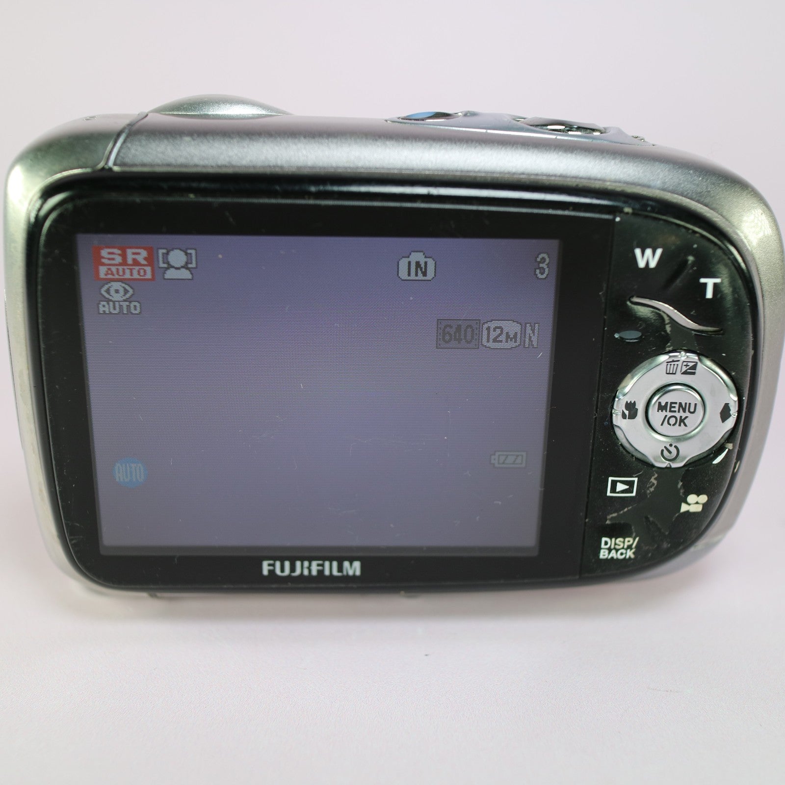 Fujifilm Digital Camera FinePix XP10 12.0MP Silver Tested Full Working Set