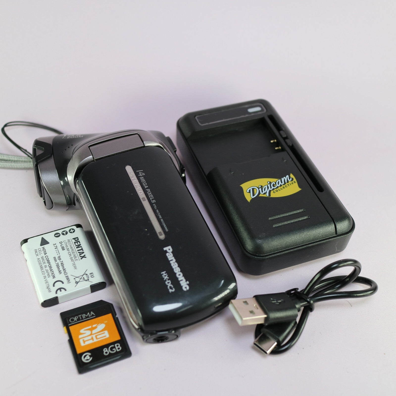 Panasonic  HX-DC2 14.0MP Compact Digital Video Recorder Black Tested Full Set
