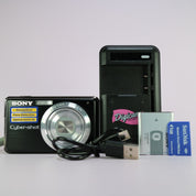 Sony Digital Camera Cybershot DSC-S980 12.1MP Black Tested Full Working Set