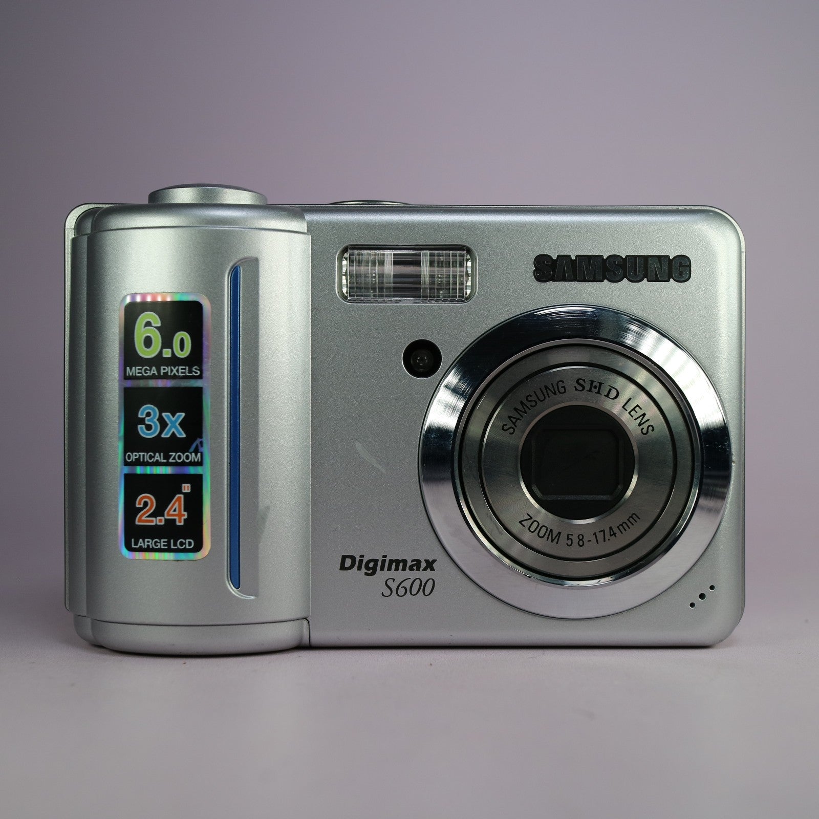 Samsung Digimax S600 6.0MP Compact Digital Camera Silver Tested