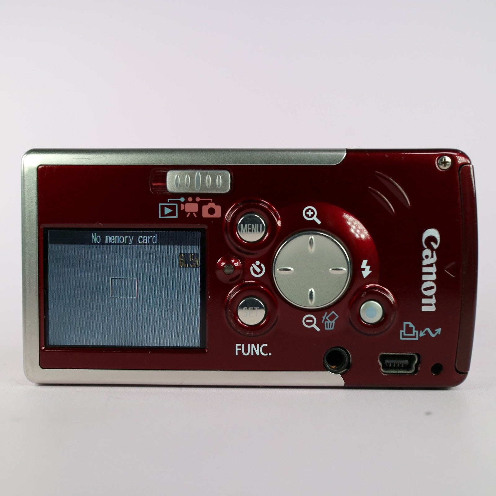 Canon Digital Camera IXUS i5 Powershot SD20 5.0MP Red Tested