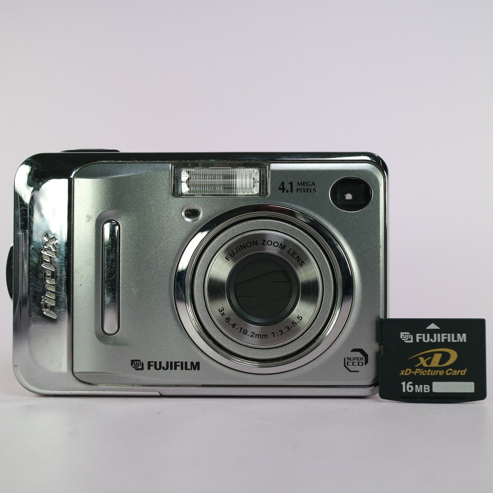 Fujifilm Digital Camera FinePix A400 4.1MP Silver Tested With xD Card