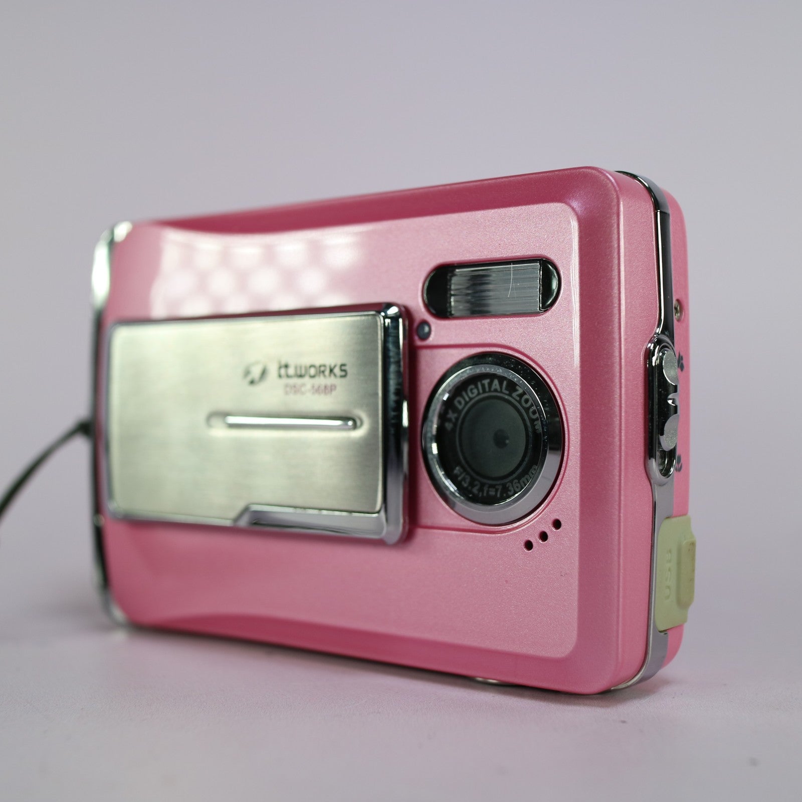 IT Works Digital Camera DSC-568P 5.1MP Pink Tested