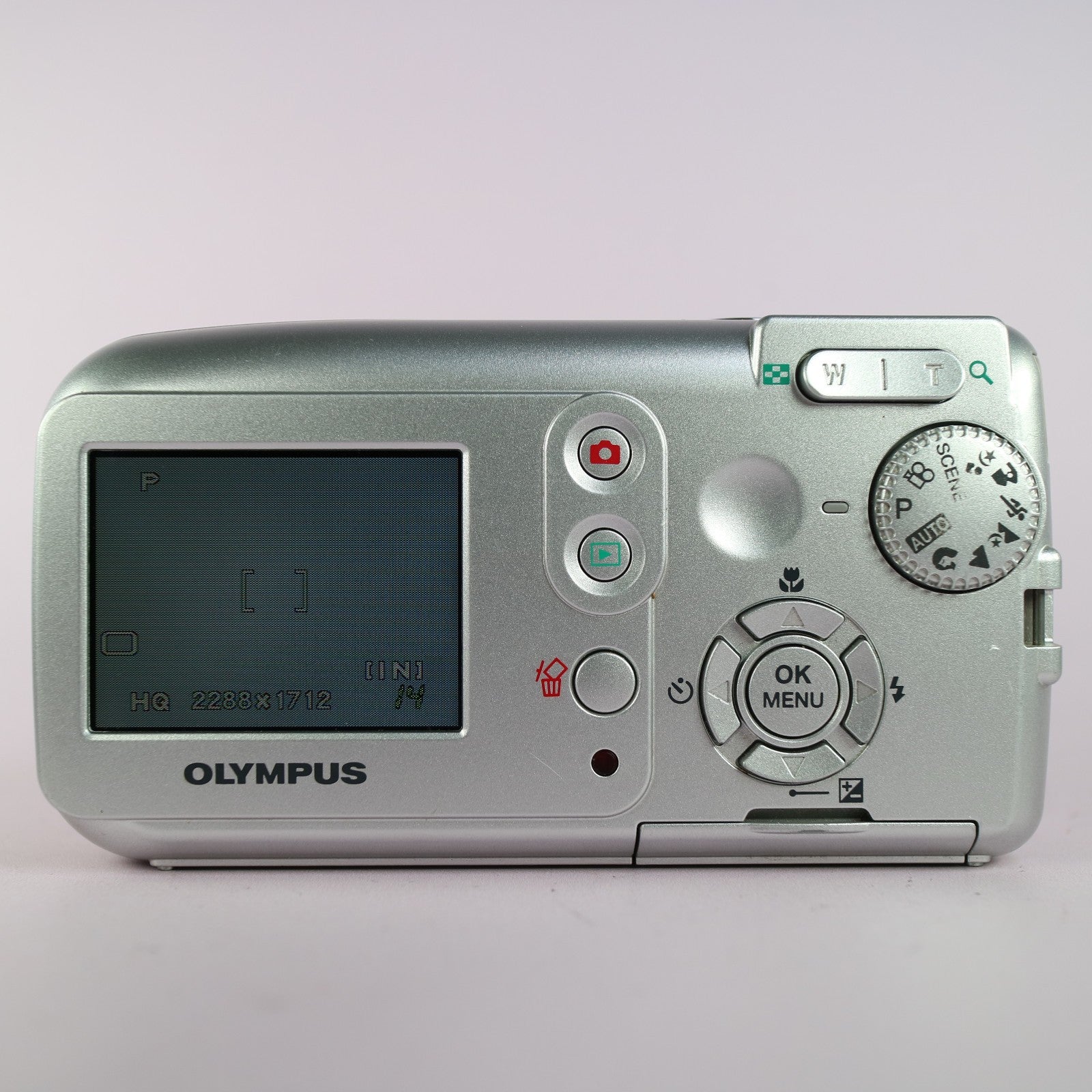 Olympus Digital Camera Camedia D-545 Zoom 4.0MP Silver Tested