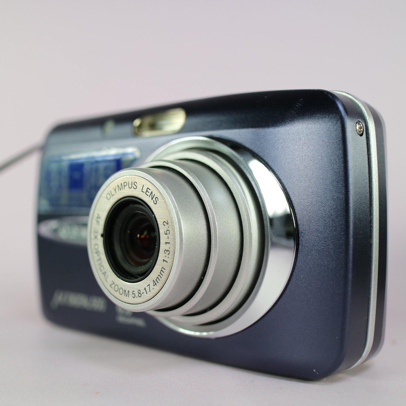 Olympus Digital Camera Mju 600 6.0MP Blue Tested w/ Battery and Charger