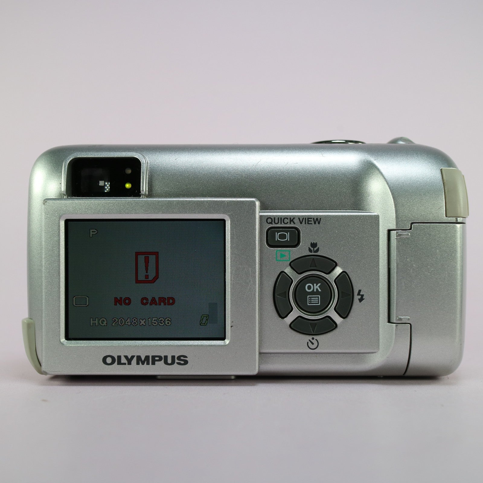 Olympus Digital Camera Camedia C-350 Zoom 3.2MP Silver Tested With xD Card