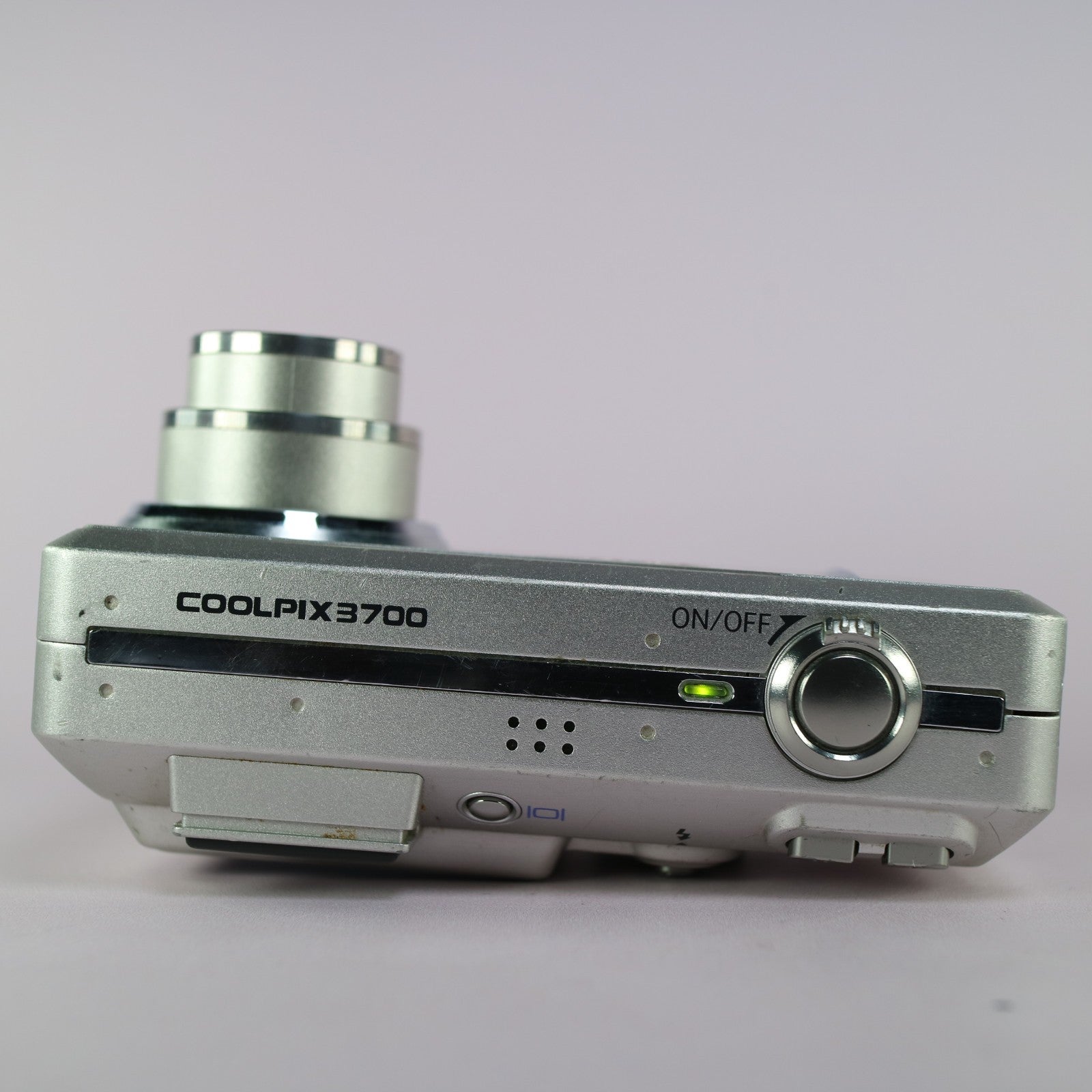 Nikon Digital Camera Coolpix 3700 3.2MP Silver Tested Full Working Set
