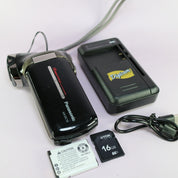 Panasonic HX-DC10 16.0MP Compact Digital Video Recorder Black Tested Full Set