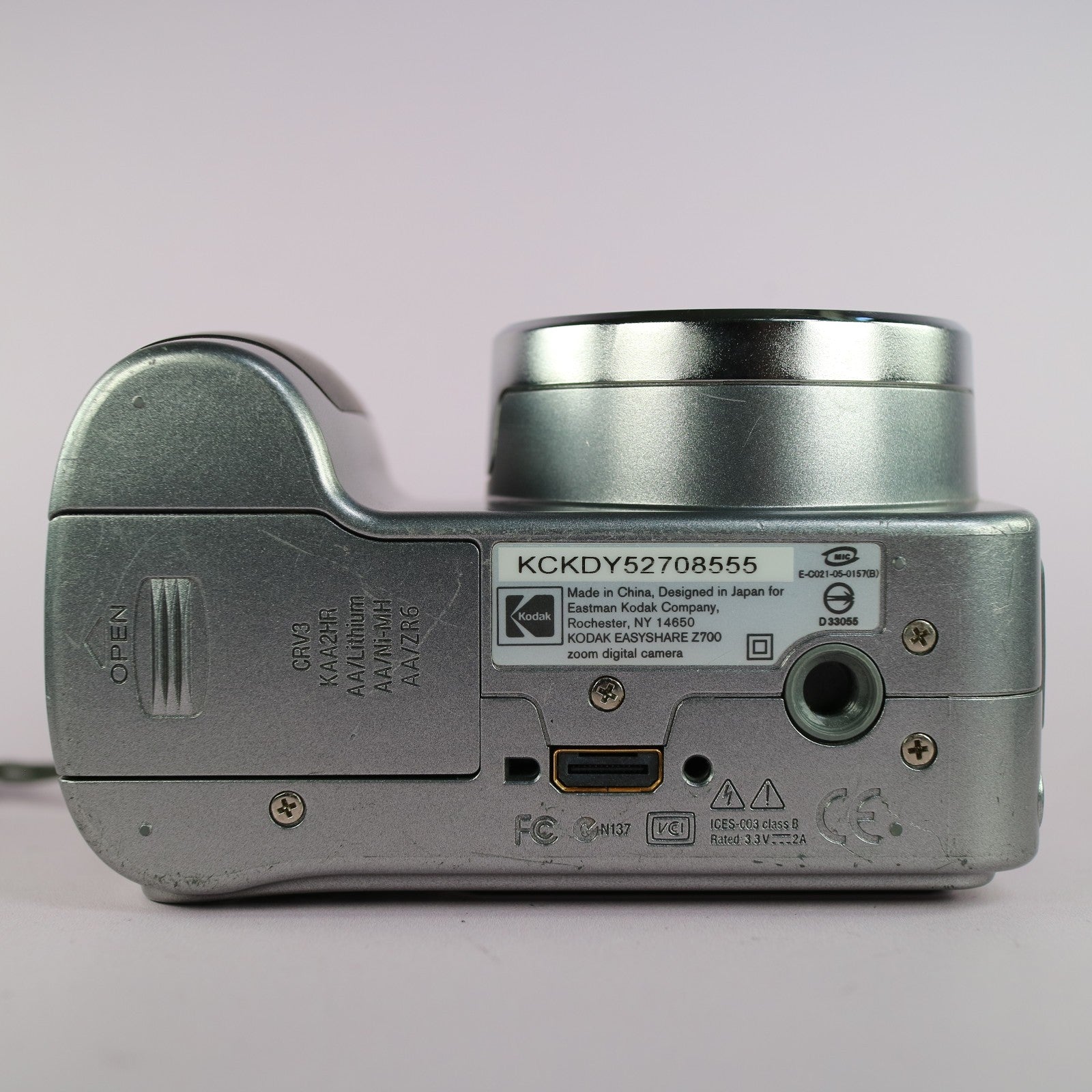 Kodak Digital Camera EasyShare Z700 4.0MP Silver Tested