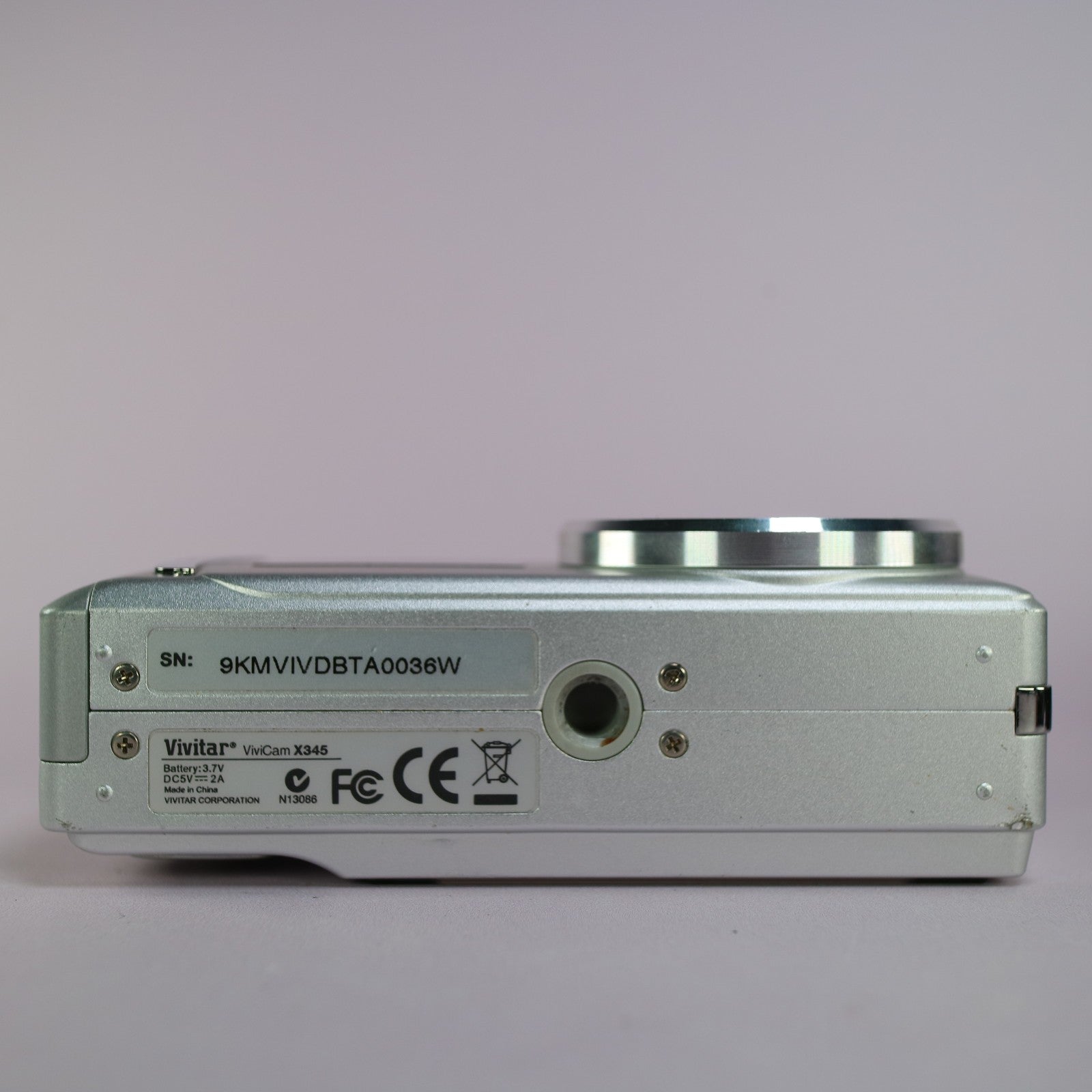 Vivitar Digital Camera Vivicam X345 10.0MP Silver Tested Full Working Set