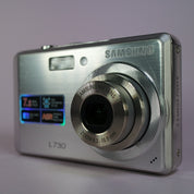 Samsung Digimax L730 7.2MP Compact Digital Camera Silver Tested