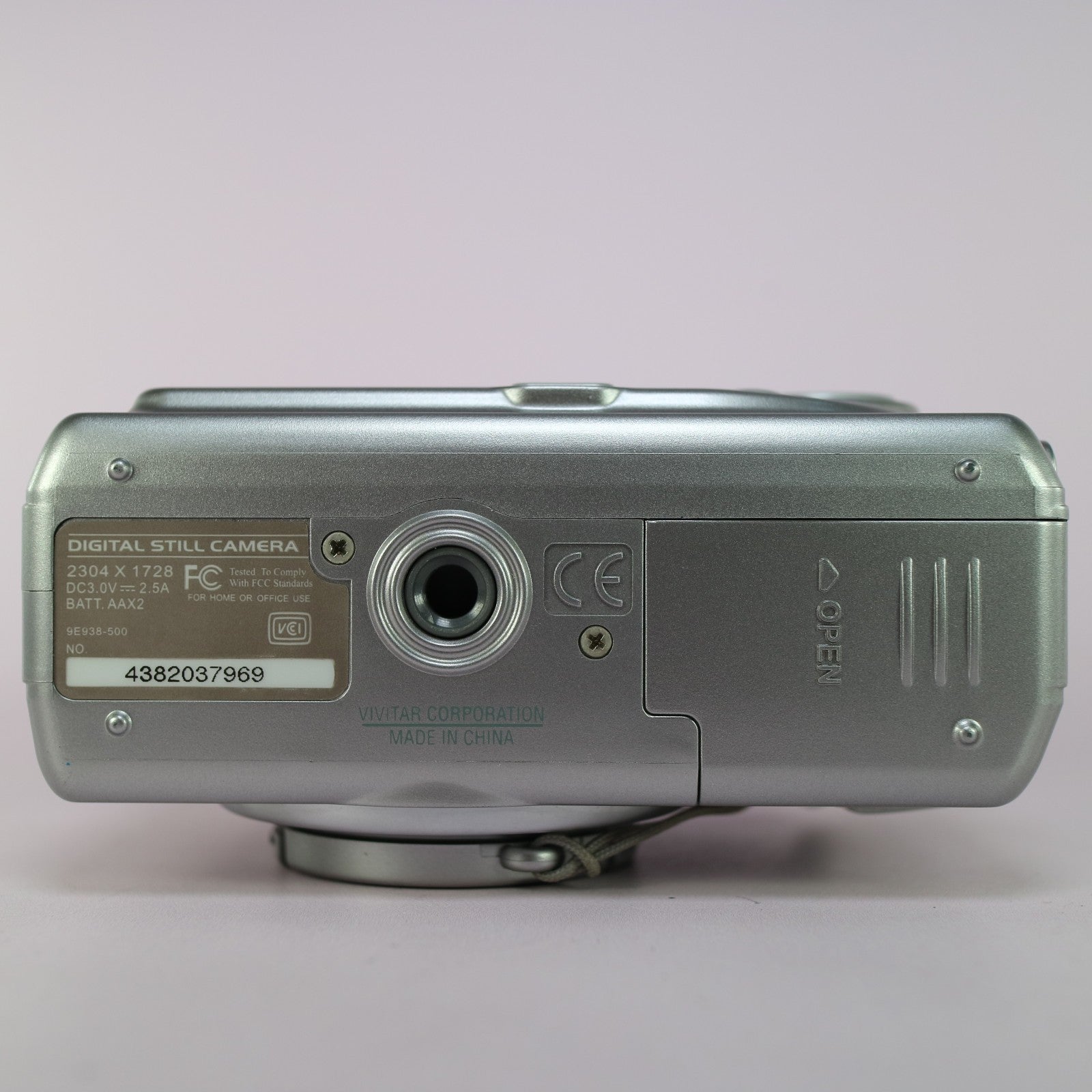 Vivitar Vivicam 3826 4.0MP Compact Digital Camera Silver Tested