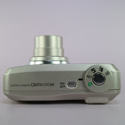 Pentax Digital Camera Optio 330GS 3.2MP Silver Flip Screen Tested