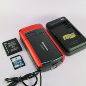 Panasonic SDR-SW20 12.0MP Compact Underwater Camcorder Red Tested Full Set