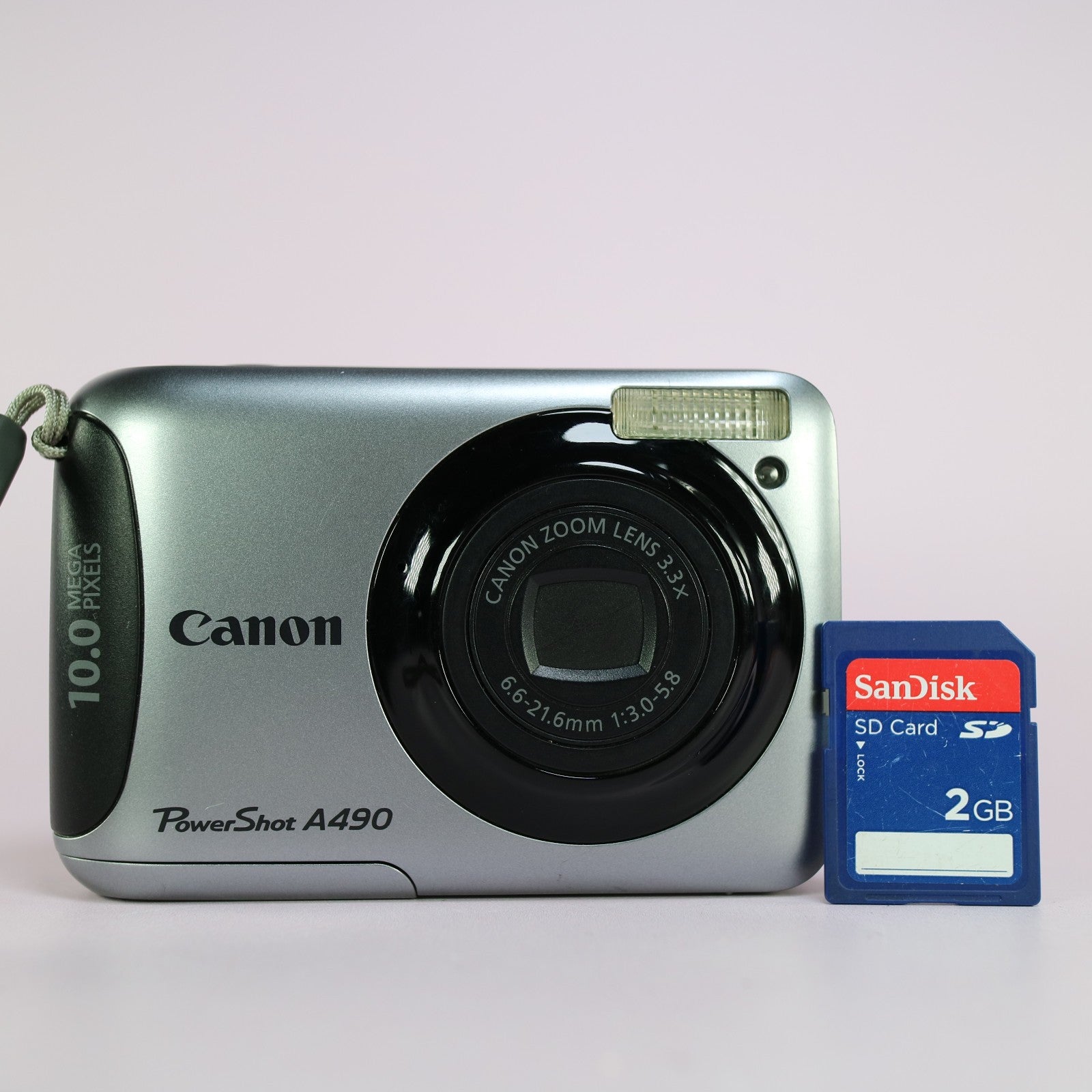Canon Digital Camera PowerShot A490 10.0MP Silver Tested