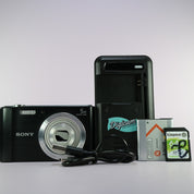 Sony Digital Camera Cybershot DSC-W800 20.1MP Black Tested Full Working Set