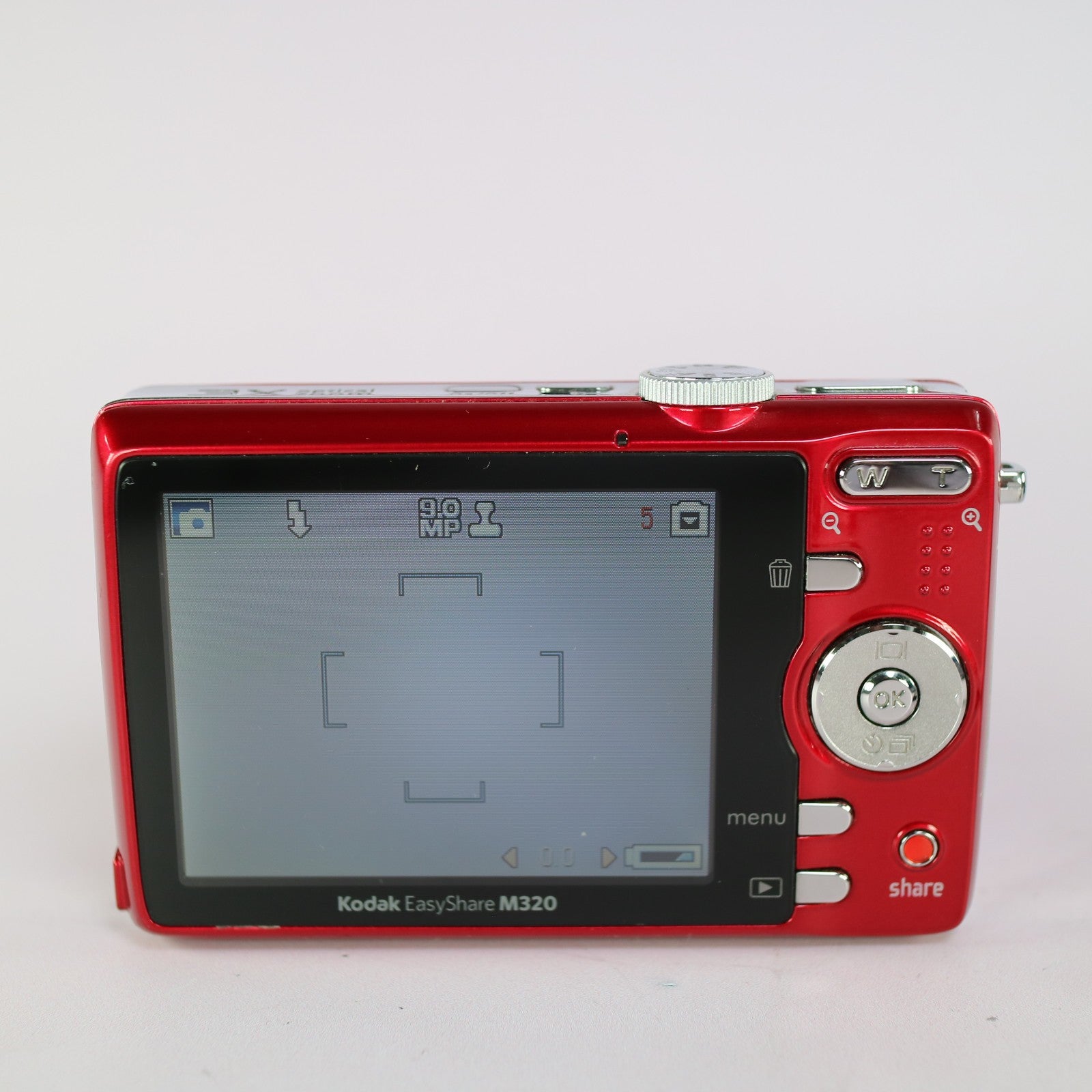 Kodak Digital Camera EasyShare M320 9.2MP Red Tested Full Working Set