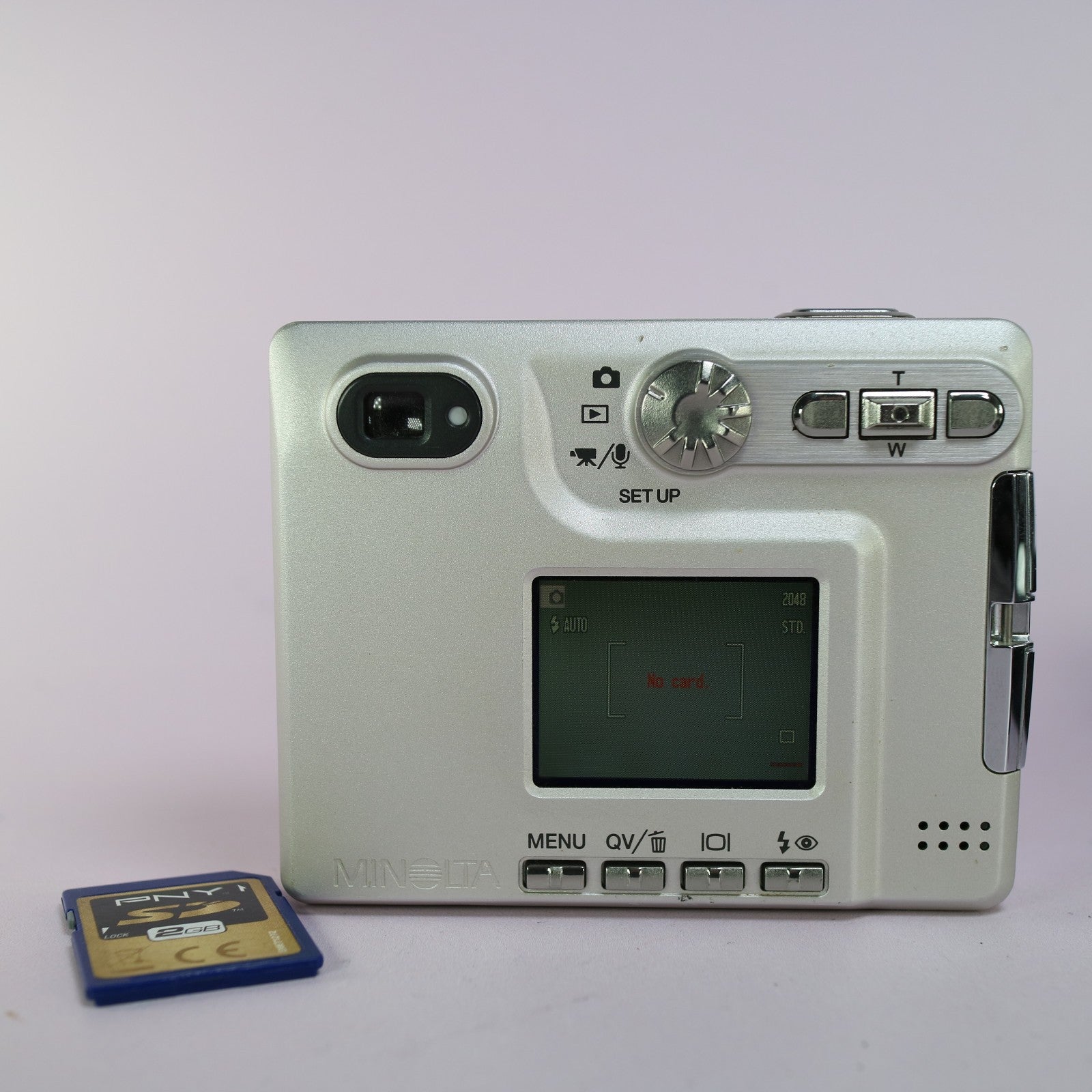 Minolta Dimage Xt 3.2MP Compact Digital Camera Silver Tested