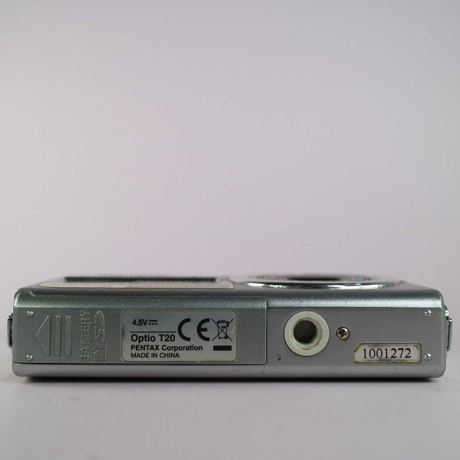 Pentax Optio T20 7.1MP Compact Touchscreen Digital Camera Silver Tested