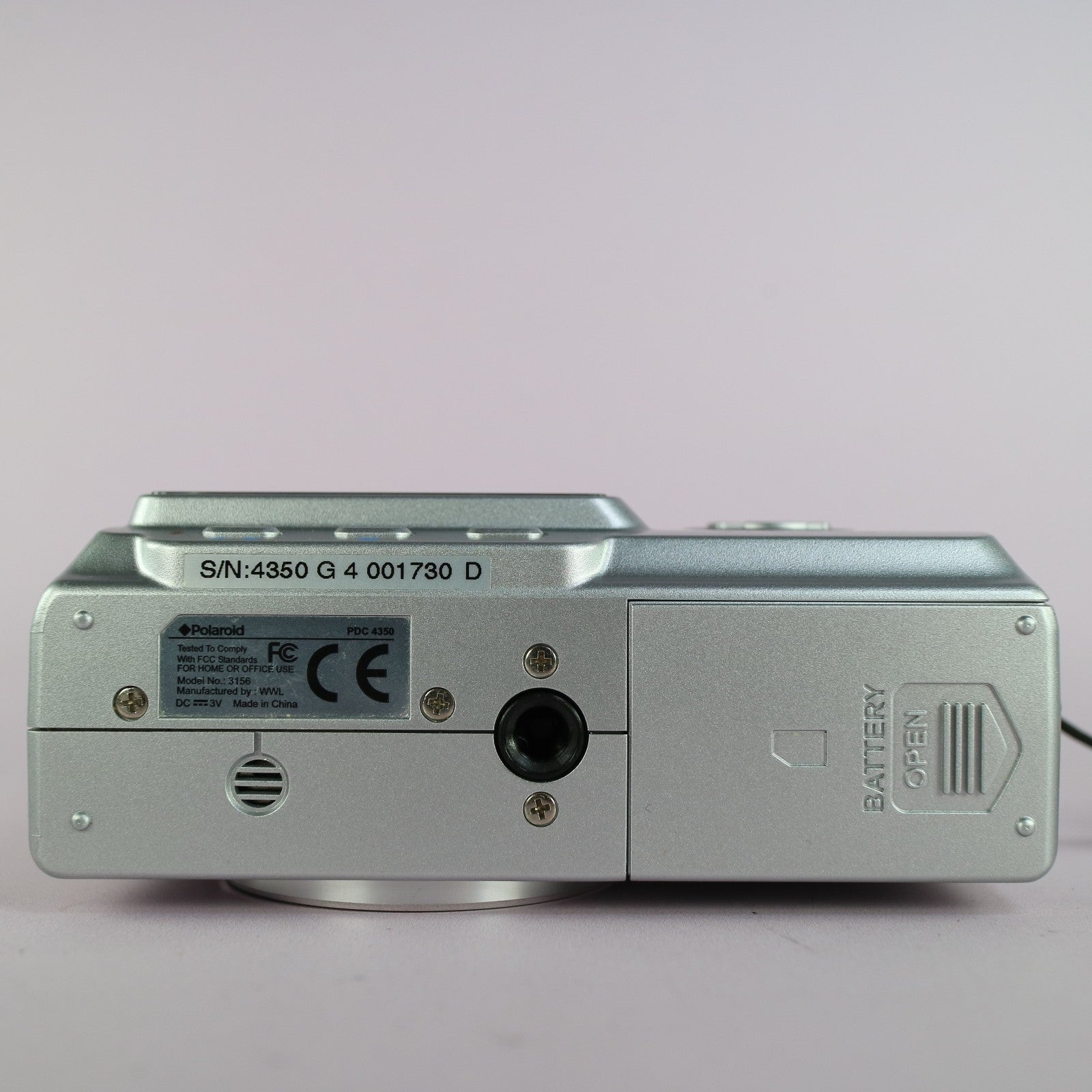 Polaroid Digital Camera PDC 4350 4.2MP Silver Tested