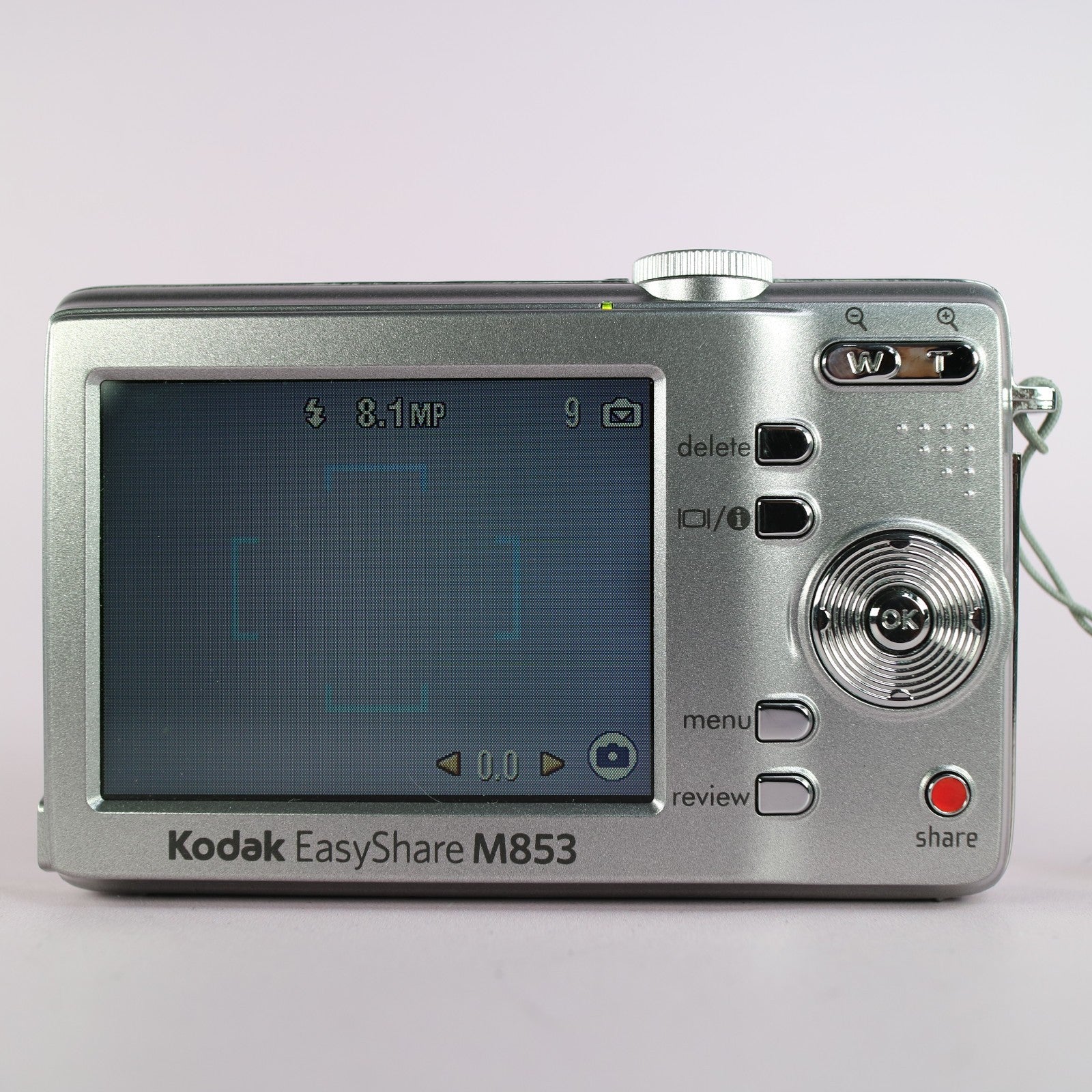 Kodak Digital Camera EasyShare M853 8.2MP Silver Tested Full Working Set