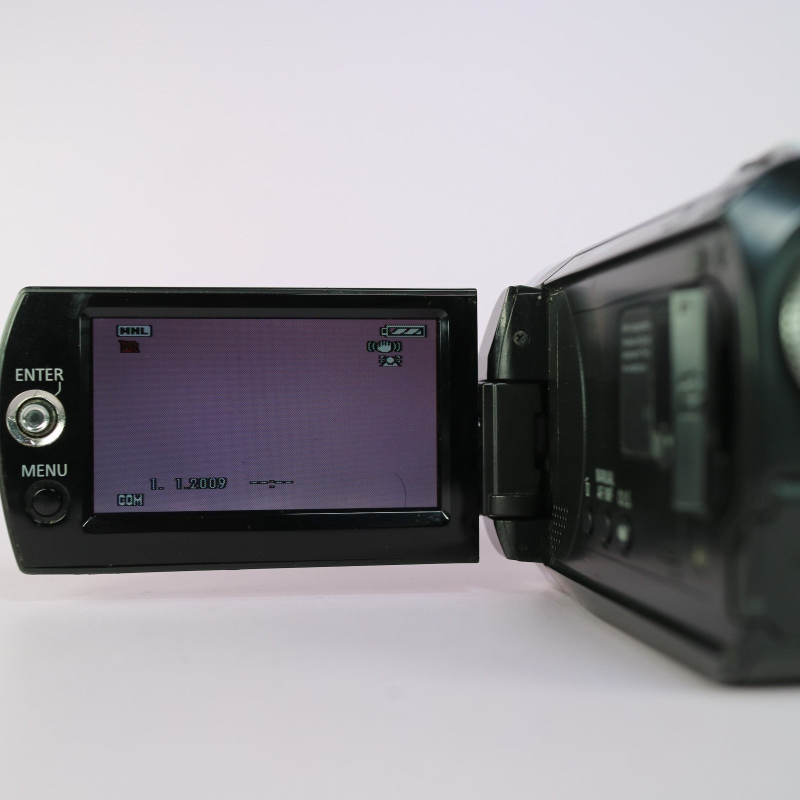Panasonic SDR-S26 Handheld Digital Camcorder Black Tested Full Working Set
