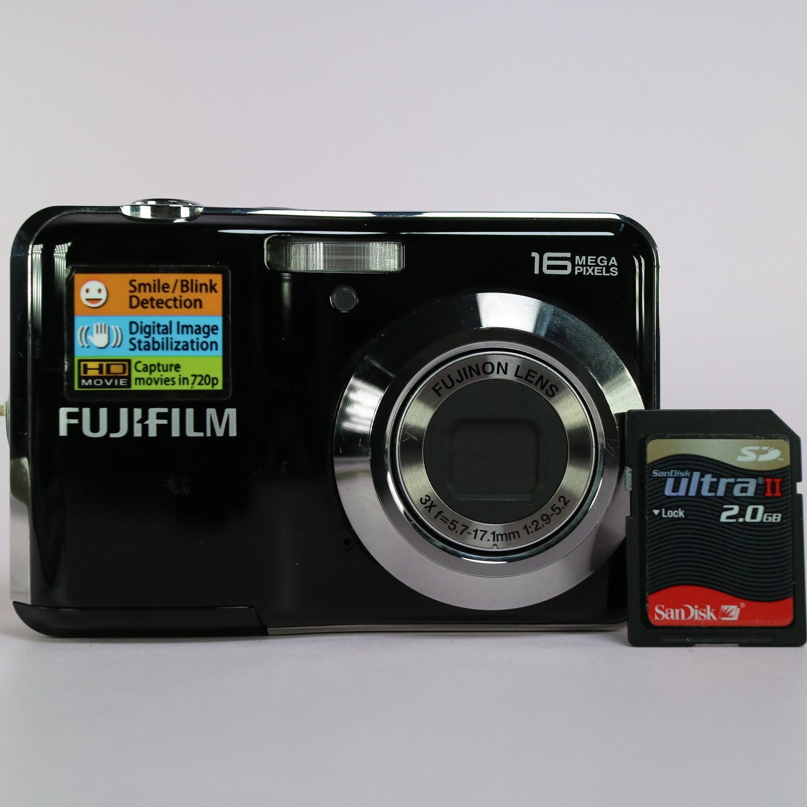 Fujiflm Digital Camera FinePix AV250 16.0MP Black Tested