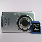 Pentax Digital Camera Optio E60 10.1MP Silver Tested