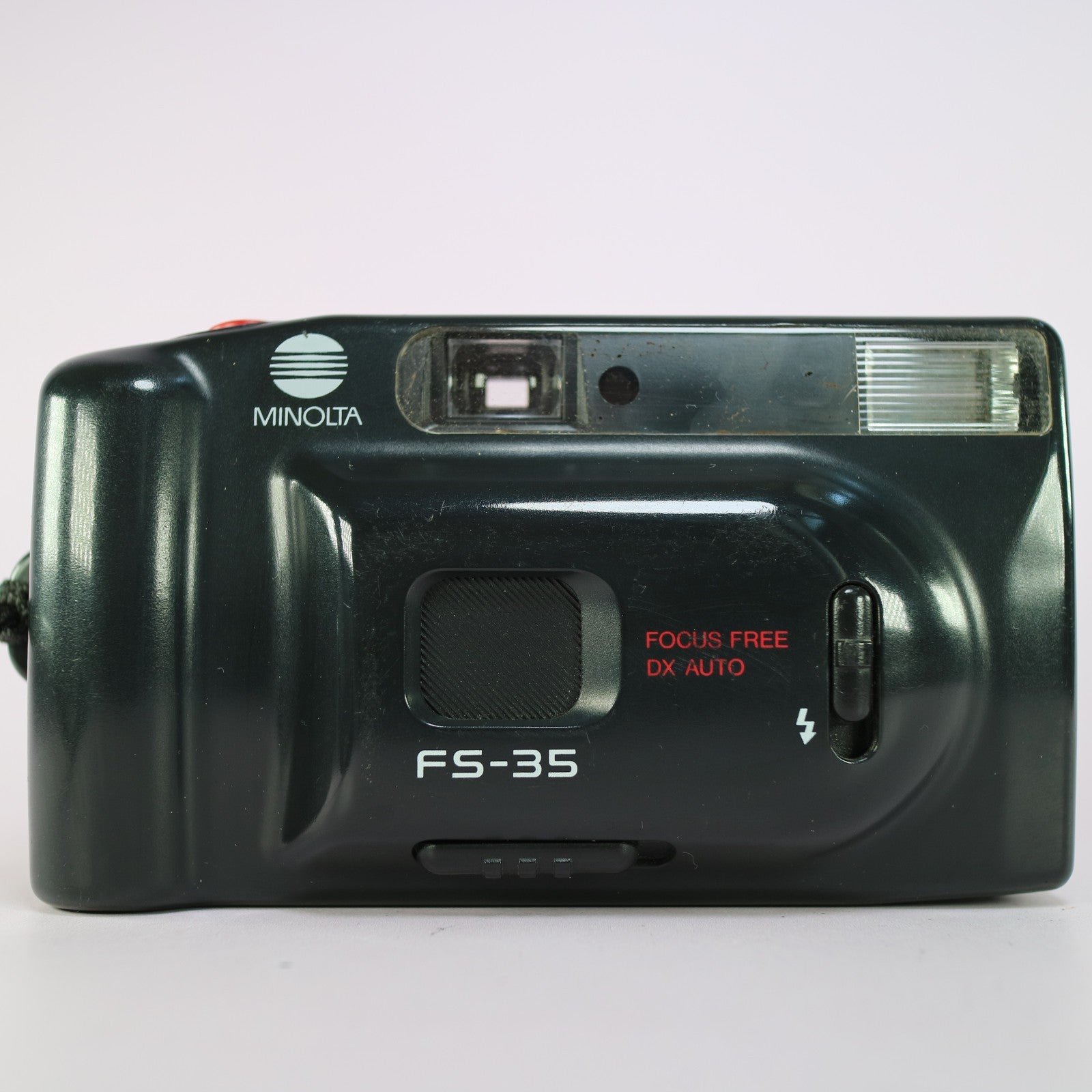 Minolta FS-35 35mm Film Point and Shoot Camera Black Tested