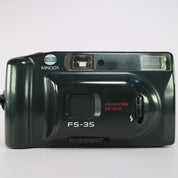 Minolta FS-35 35mm Film Point and Shoot Camera Black Tested