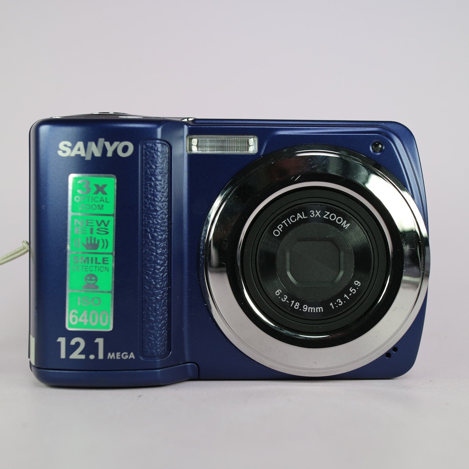 Sanyo VPC-S120 12.1MP Compact Digital Camera Blue Tested