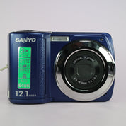 Sanyo VPC-S120 12.1MP Compact Digital Camera Blue Tested