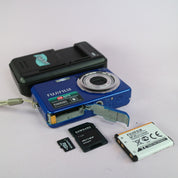 Fujifilm Digital Camera FinePix J30 12.2MP Blue Tested Full Working Set