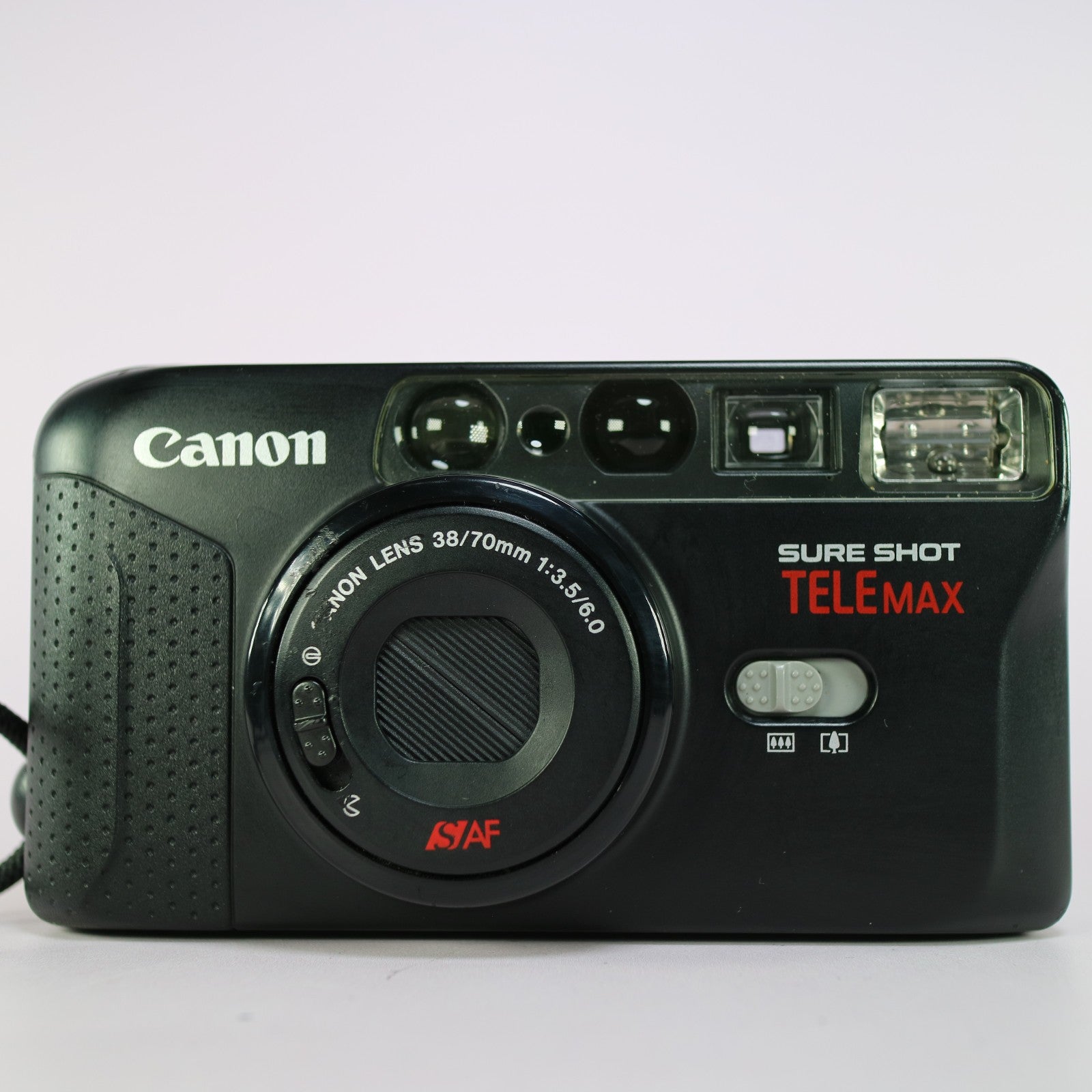 Canon Sure Shot Tele Max 35mm Film Point and Shoot Camera Black Tested