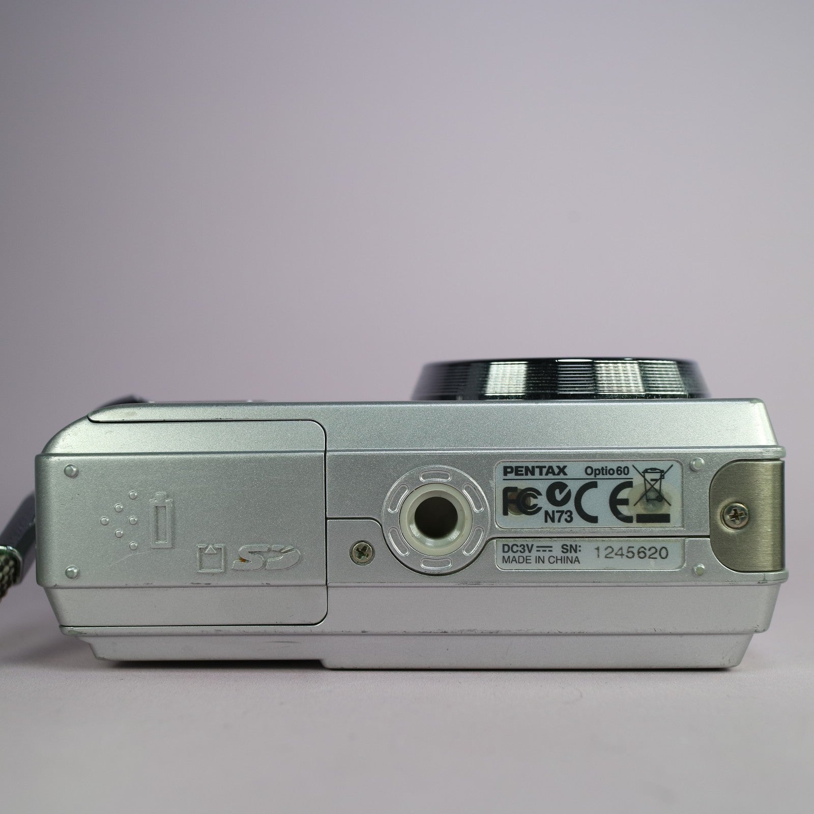 Pentax Optio 60 6.0MP Compact Digital Camera Silver Tested