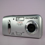 Olympus Camedia C-170 4.0MP Compact Digital Camera Silver Tested With xD Card