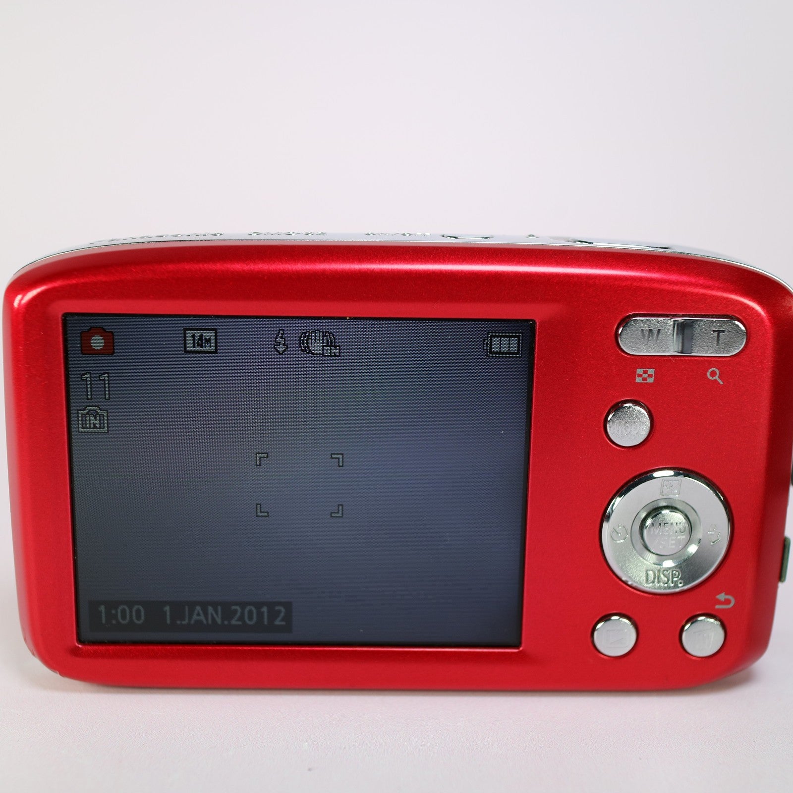 Panasonic Digital Camera Lumix DMC-S2 14.1MP Red Tested Full Working Set