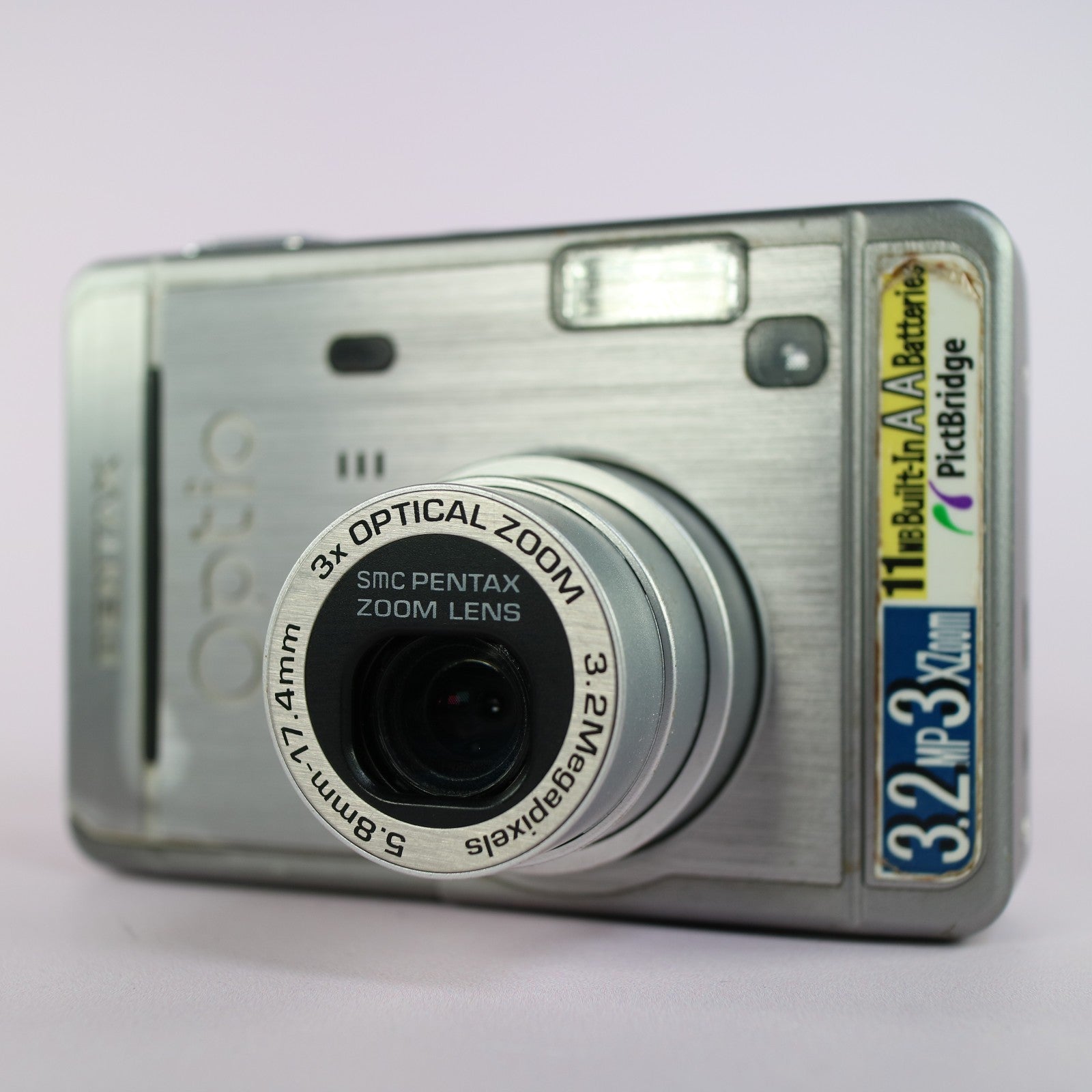 Pentax Optio S30 3.2MP Compact Digital Camera Silver Tested