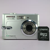 Pentax Optio 50L 5.0MP Compact Digital Camera Silver Tested